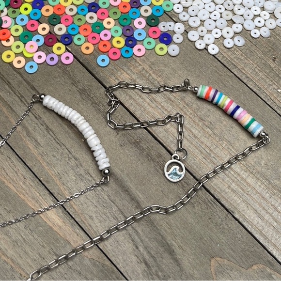 500+ Clay & Round Puka Shell Beads Mixed Jewelry Making Crafting DIY Bundle Lot - Picture 14 of 16